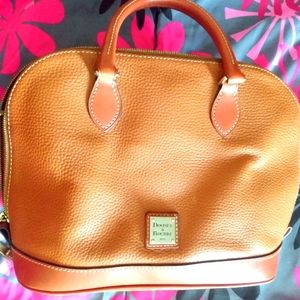 Pebble Grain Zip Zip Satchel